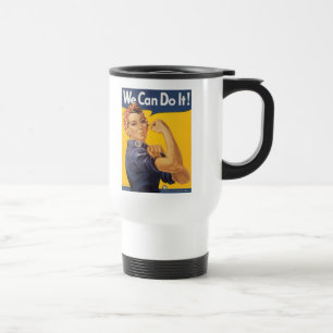 We Can Do It! - White Car Mug