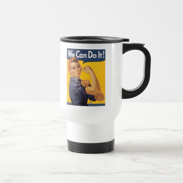 We Can Do It! - White Car Mug (Right)