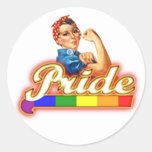 We can Do it With Pride Classic Round Sticker
