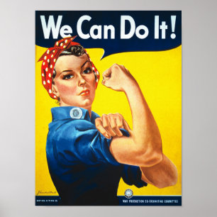 We Can Do It Woman Power Poster