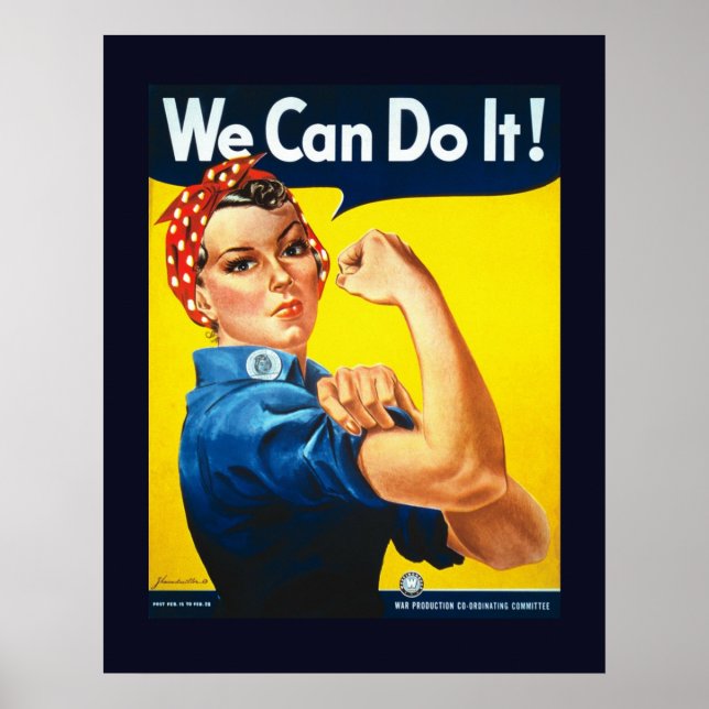 We Can Do It World War II Propaganda Poster (Front)