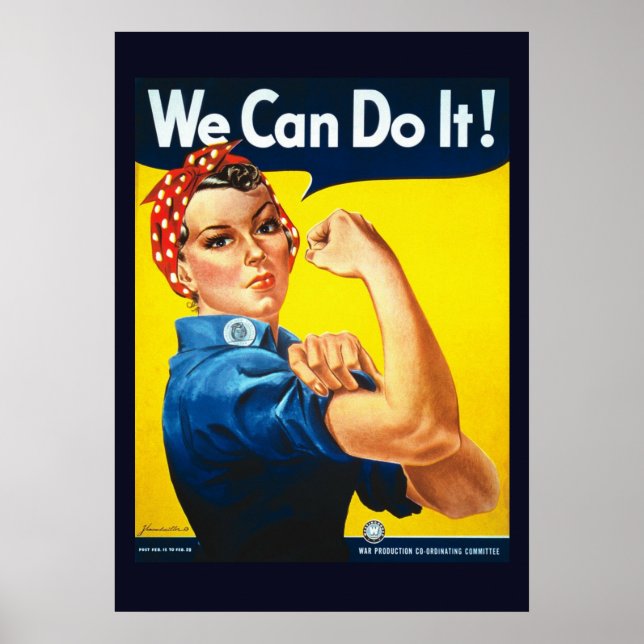 We Can Do It World War II Propaganda Poster (Front)
