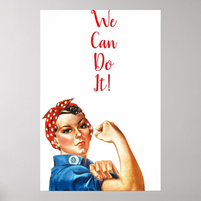 We Can Do It World War II Propaganda WWII Poster (Front)