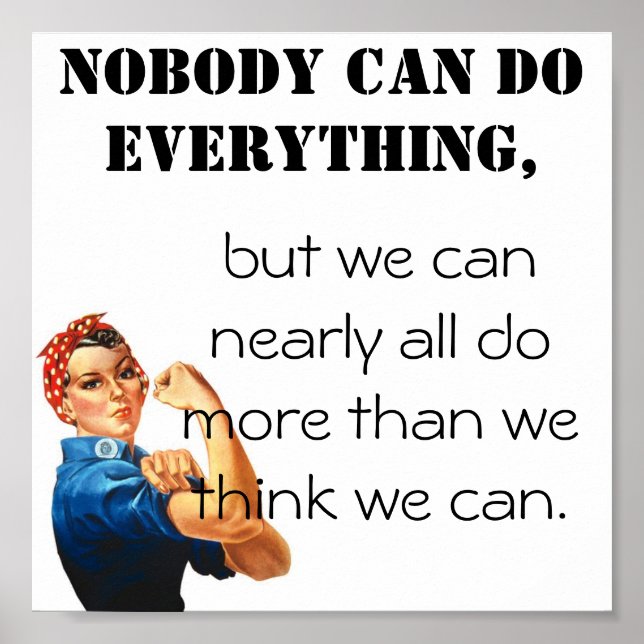 We can do more than we think we can! poster (Front)