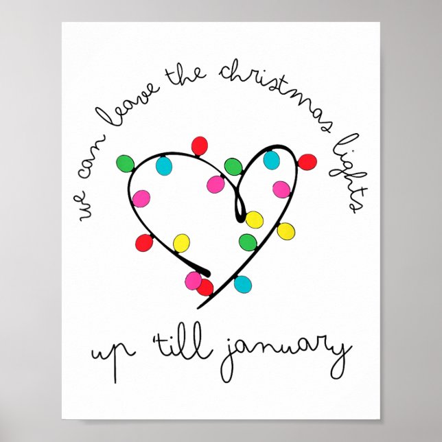 We Can Leave The Christmas Lights Up til January  Poster (Front)