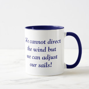 We cannot direct the wind but we can adjust our sa mug