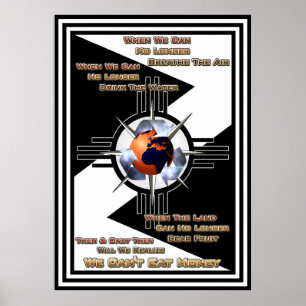 We Can't Eat Money! Archival Poster