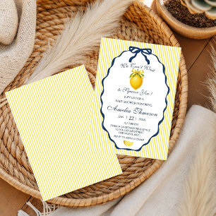 We Can't Wait to Squeeze You Citrus Lemon Baby Invitation
