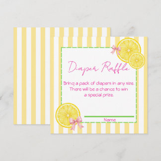 "We can't Wait to Squeeze You" Diaper Raffle Card
