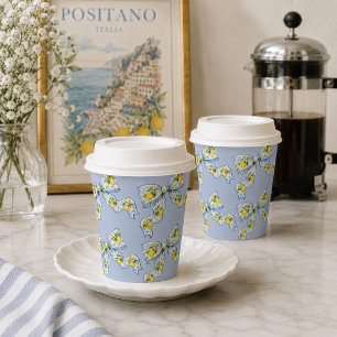 We Can't Wait to Squeeze You Lemon Bow Baby Shower Paper Cups