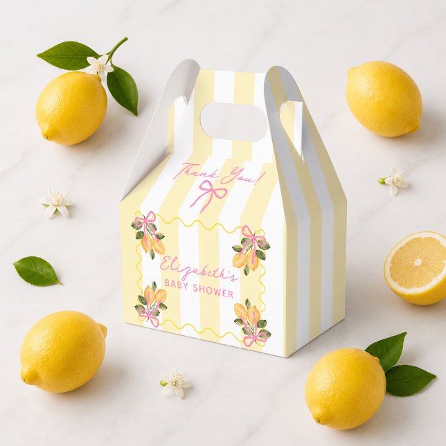 We Can't Wait to Squeeze You Lemon Favour Box (We Can't Wait to Squeeze You Lemon Favor Boxes)