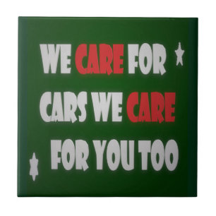 We Care For Cars Tile