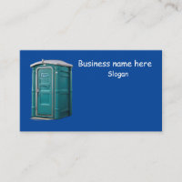 we clean & Rent portable toilets yellow sign