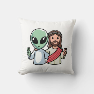 We come in peace cushion