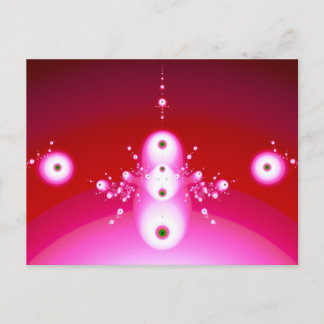 We Come In Peace Cute Abstract Aliens Postcard