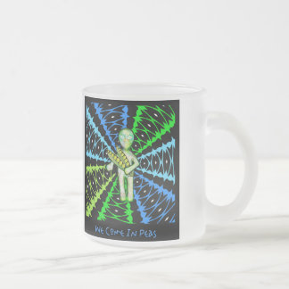We Come In Peas ! Frosted Glass Coffee Mug