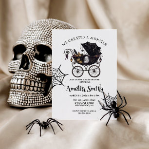 We Created A Monster Gender Neutral Baby shower Invitation