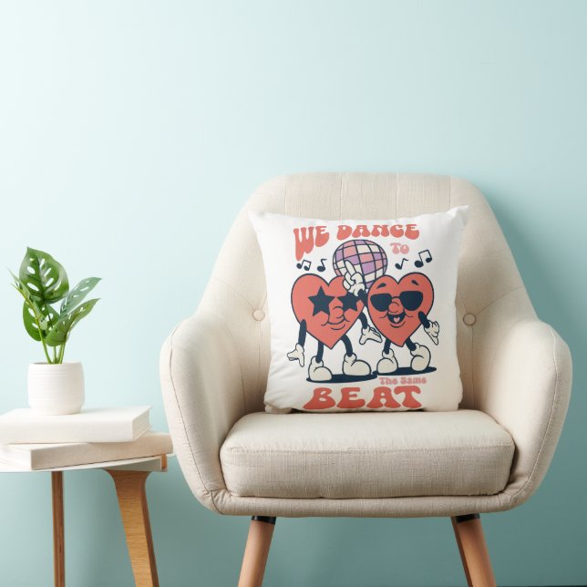 we dance to the same beat cushion (Chair)