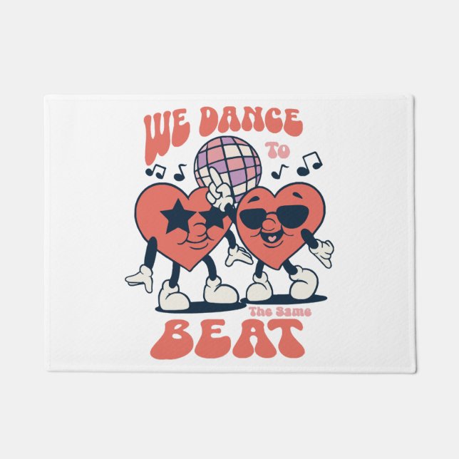 we dance to the same beat doormat (Front)