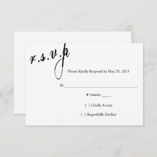 We Decided On Always Wedding RSVP Card