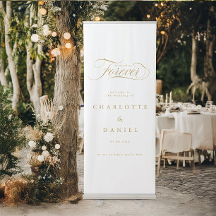 WE DECIDED ON FOREVER!  Elegant, Wedding Banner