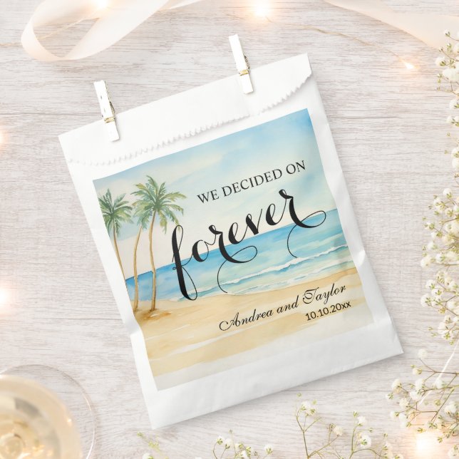 We decided on Forever Elegant Wedding Favour Bags (Clipped)