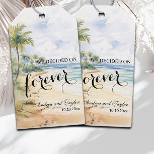 We decided on Forever Elegant Wedding Gift Tags