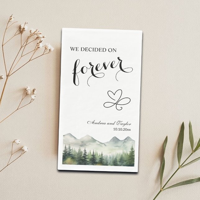 We decided on Forever Elegant Wedding Napkin (Creator Uploaded)