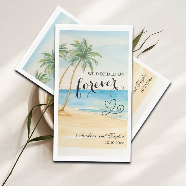 We decided on Forever Elegant Wedding Napkin (Creator Uploaded)