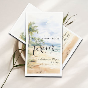 We decided on Forever Elegant Wedding Napkin