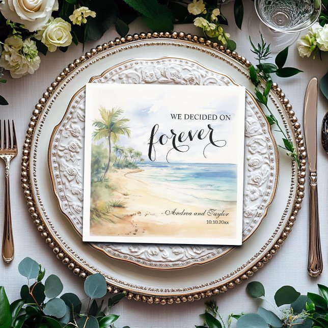 We decided on Forever Elegant Wedding Napkin (Creator Uploaded)