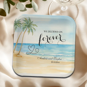 We decided on Forever Elegant Wedding Paper Plate