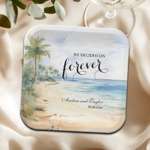 We decided on Forever Elegant Wedding Paper Plate