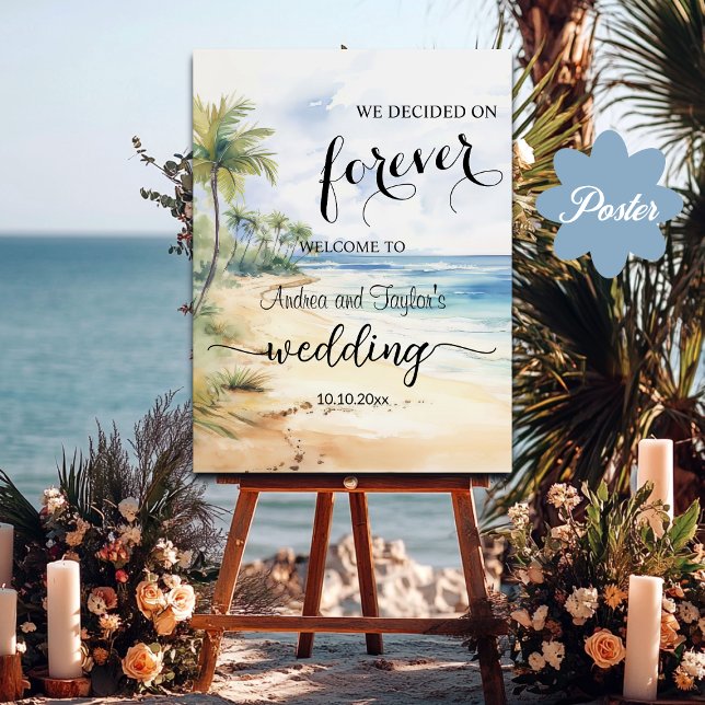 We decided on Forever Elegant Wedding Welcome Poster (Creator Uploaded)
