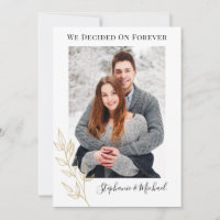 We Decided On Forever Photo Engagement Announcemen