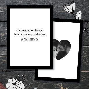 We Decided on Forever   Save the date Invitation