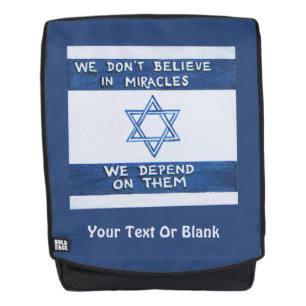 We Depend On Miracles Backpack