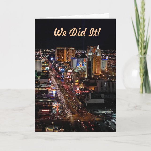 We Did It! Announcement Cards (Front)