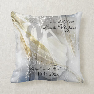 We did it   Beautiful Wedding Keepsake Cushion