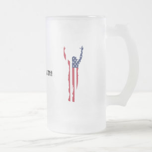 We Did It! Frosted Glass Beer Mug