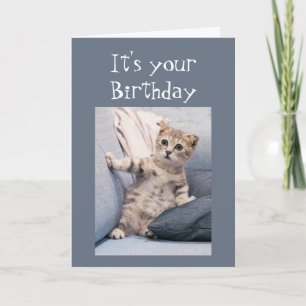 We didn't forget your Birthday Fun Cute Kitten Card