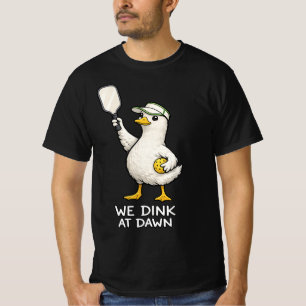 We Dink At Dawn Pickle Ball , Funny Silly Goose  M T-Shirt