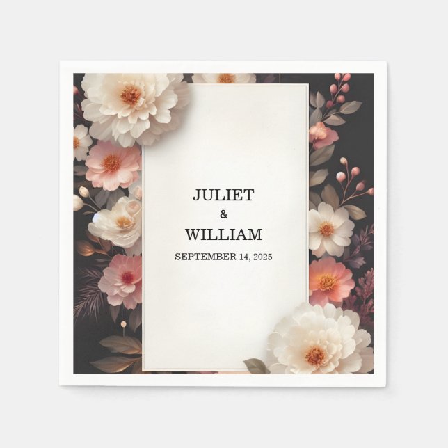 We Do Acrylic Drama Asian Thick Korean Wedding Napkin (Front)