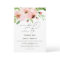 We do blush floral watercolor wedding invitation