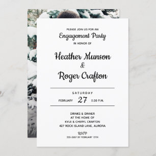 We Do! ENGAGEMENT PARTY Invites Add PHOTO