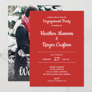 We Do! ENGAGEMENT PARTY Invites Add PHOTO