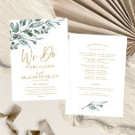 We Do Eucalyptus Leaves Greenery Wedding Programs Programme<br><div class="desc">We Do Eucalyptus Leaves Greenery Wedding Programs</div>