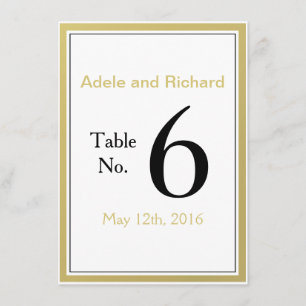 We Do Modern Chic Wedding Table Number