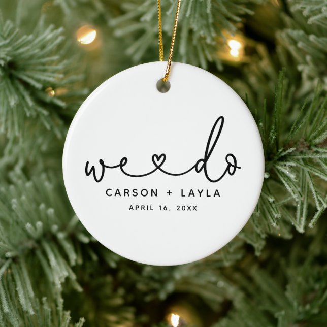 We Do Personalised Wedding Ceramic Tree Decoration (Tree)