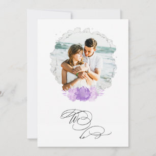*~* WE DO PHOTO RSVP + QR  AR6 Floral Wedding Invi Invitation